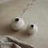 Medium Ceramic Vase in Line with brown Dots