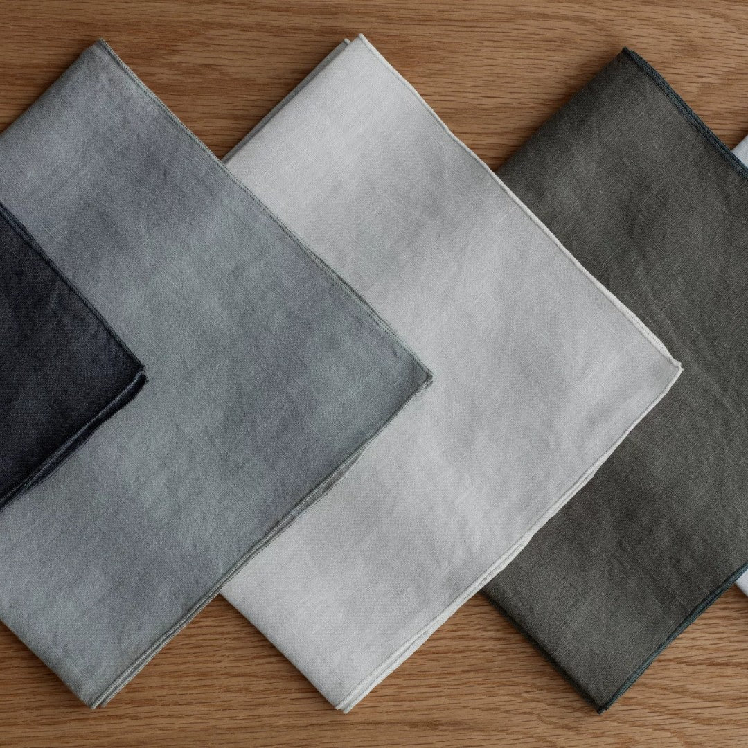 Linen Napkin In Muted Grey