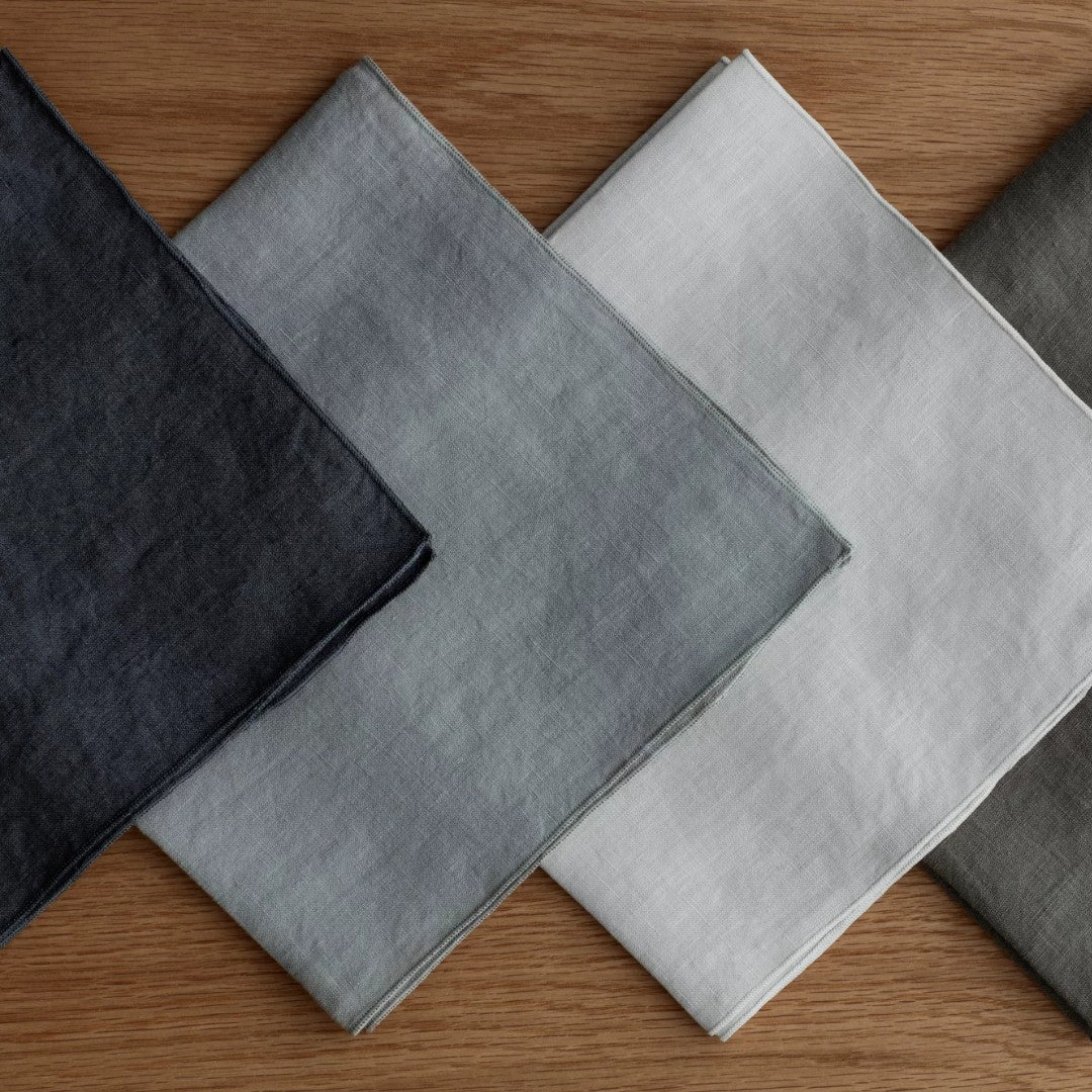 Linen Napkin In Muted Blue