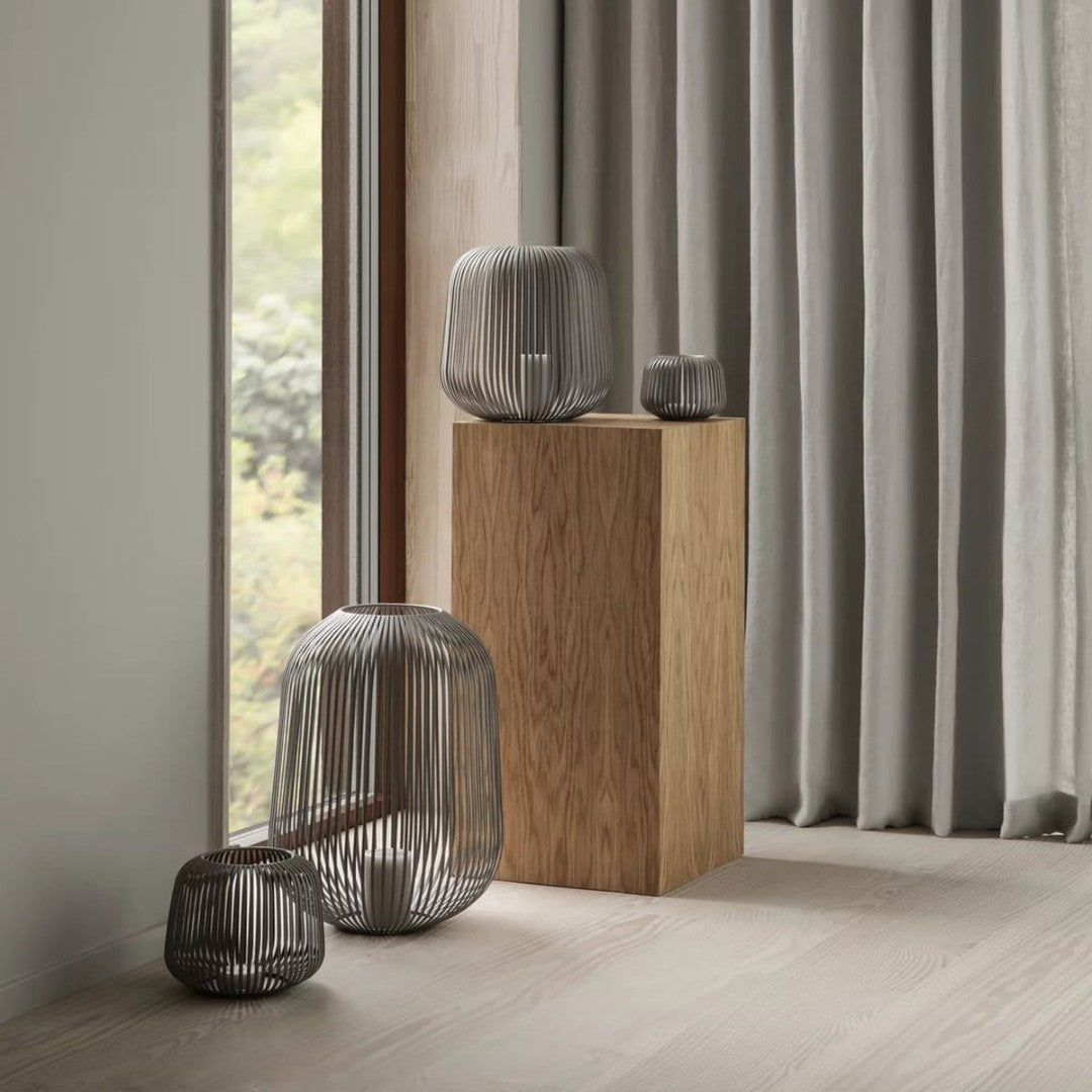 Medium Indoor Lantern in Grey