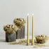 Pack od Two Taper Candleholders in Matte Brass