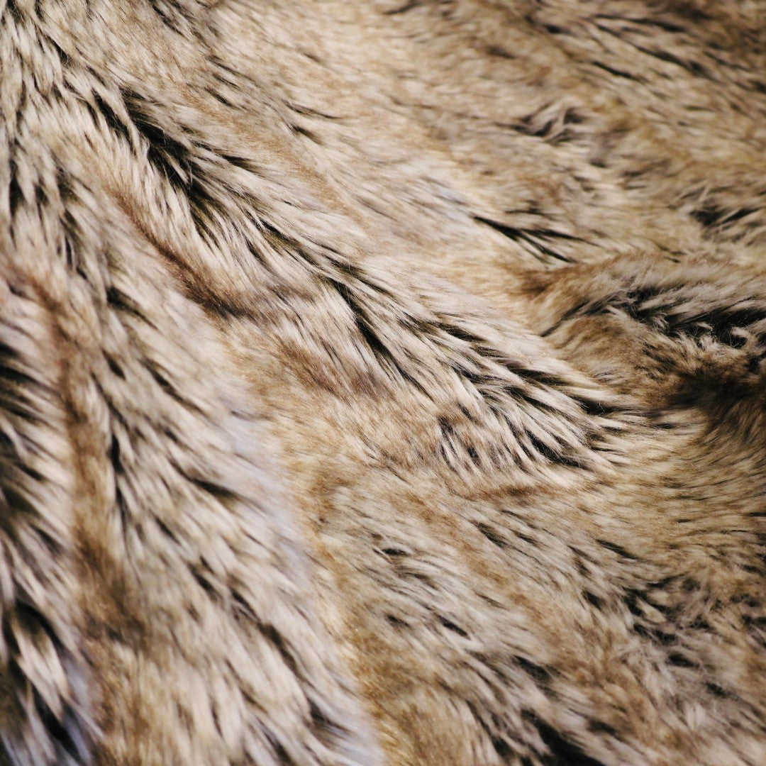 Grey Fur Throw