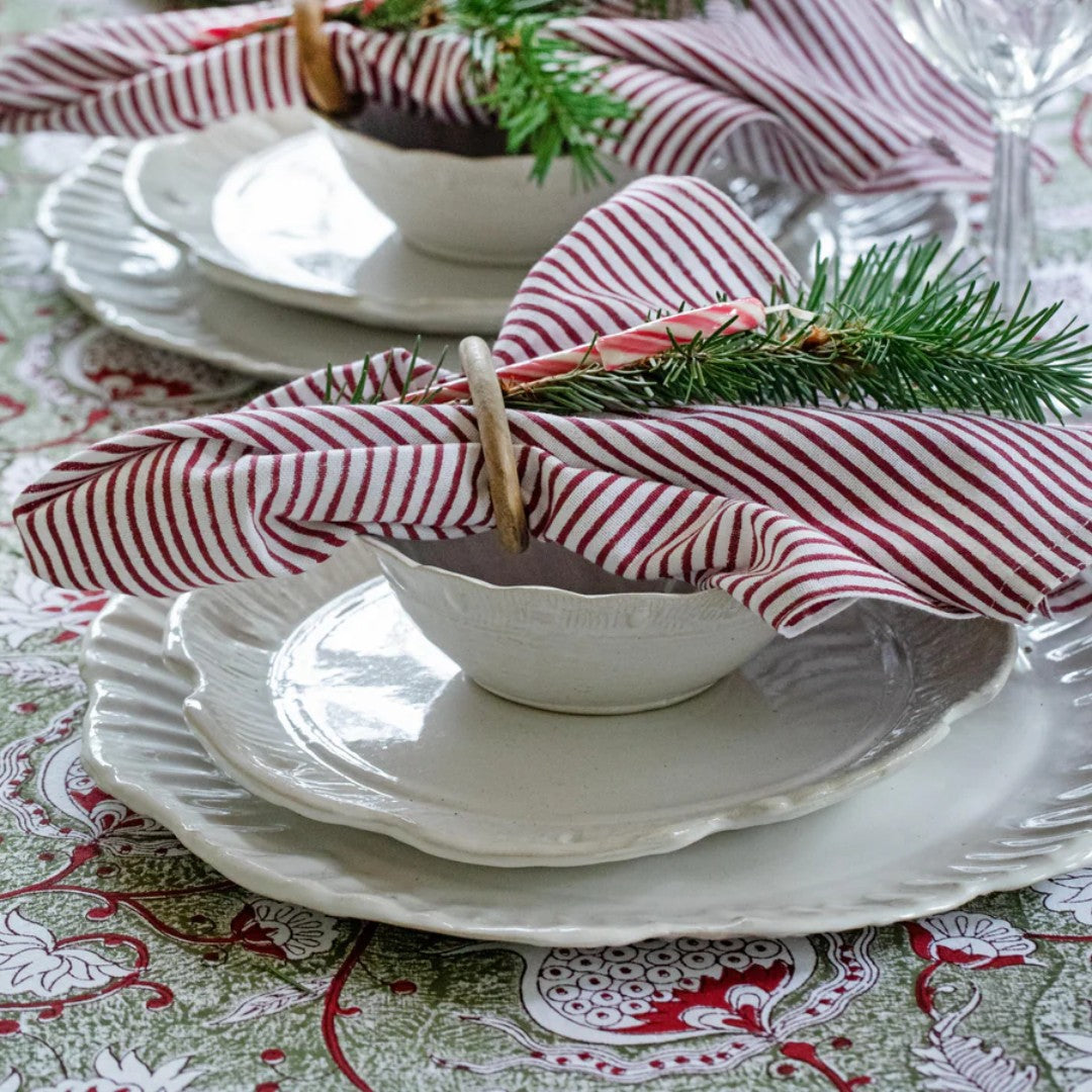 Extra Large Pomegranate Pattern Tablecloth in Green