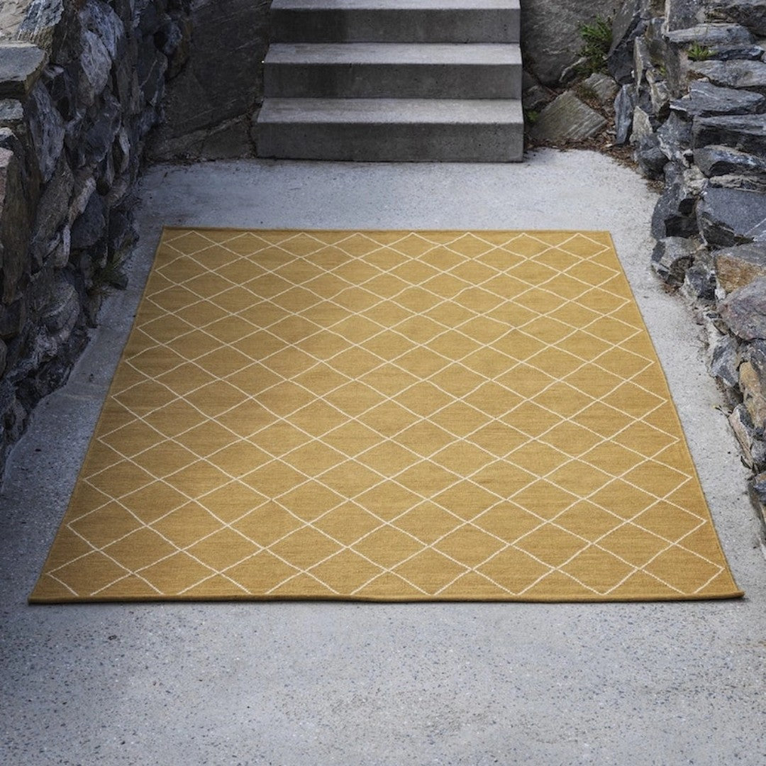 Diamond Rug in Yellow