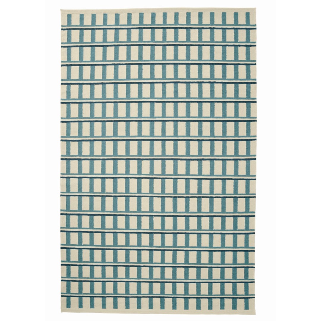 Mysore Rug in Heaven Blue & Off White