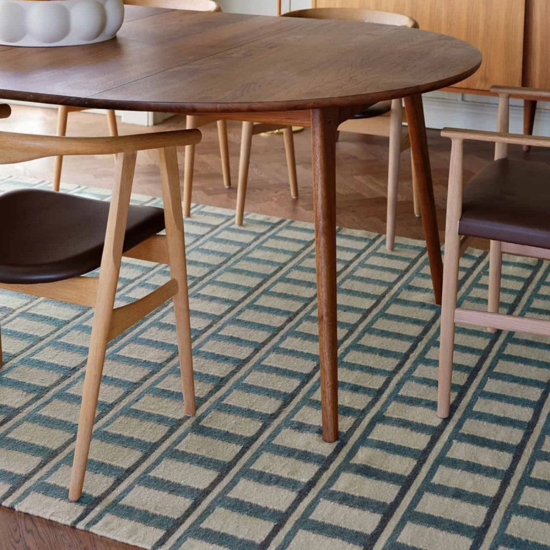 Mysore Rug in Heaven Blue & Off White