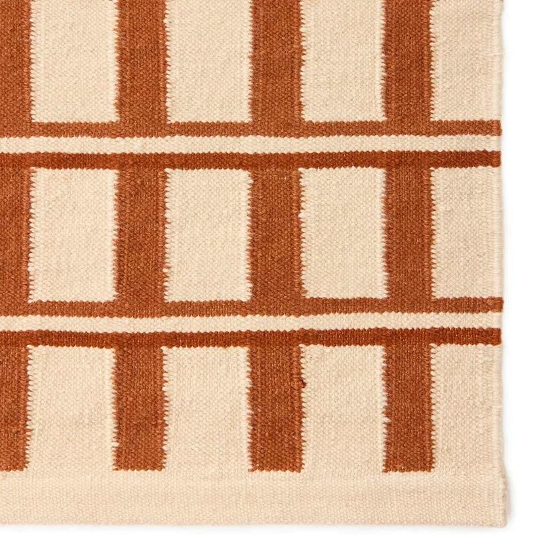 Mysore Rug in Apricot & Beige