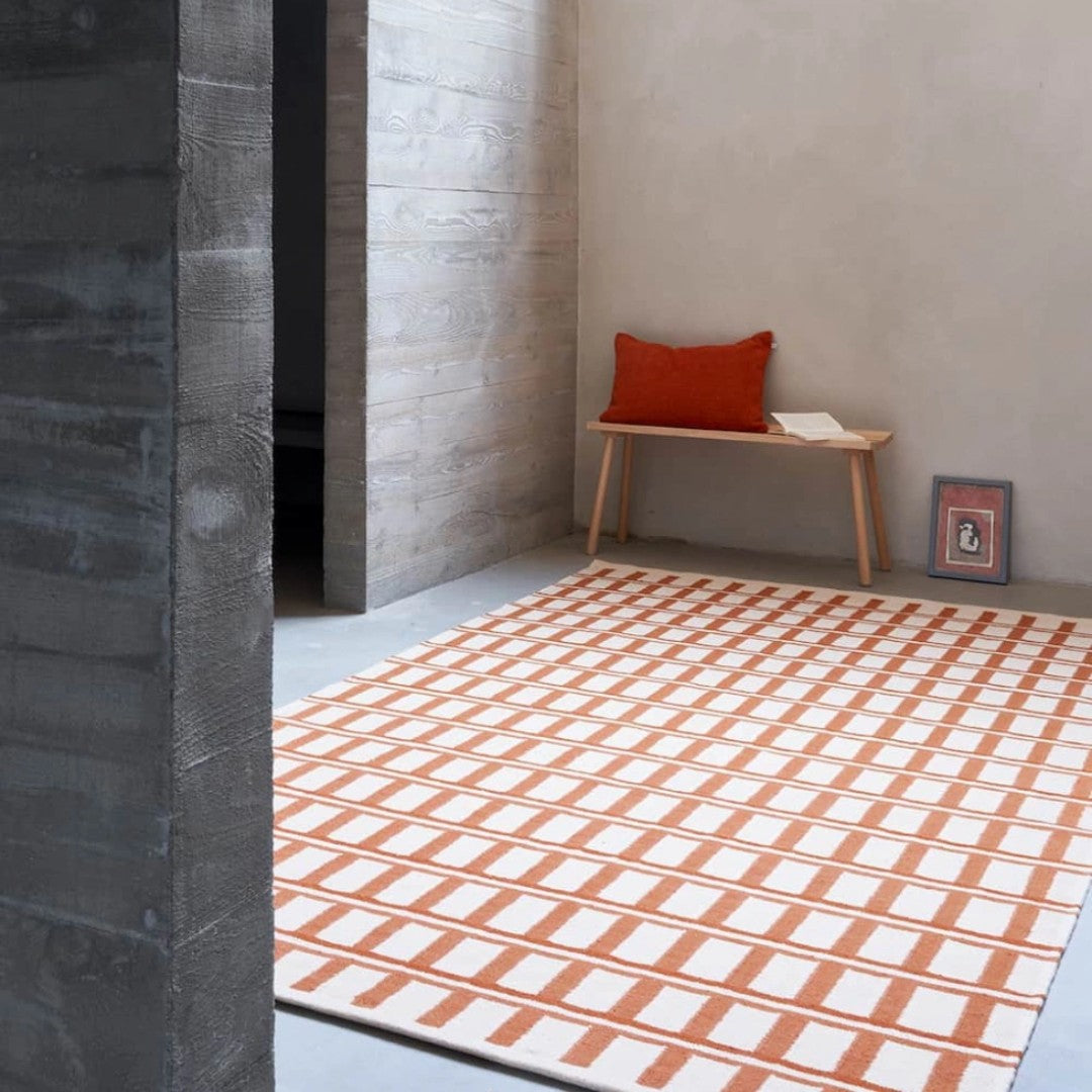 Mysore Rug in Apricot & Beige
