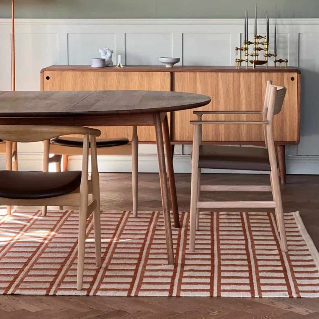 Mysore Rug in Apricot & Beige