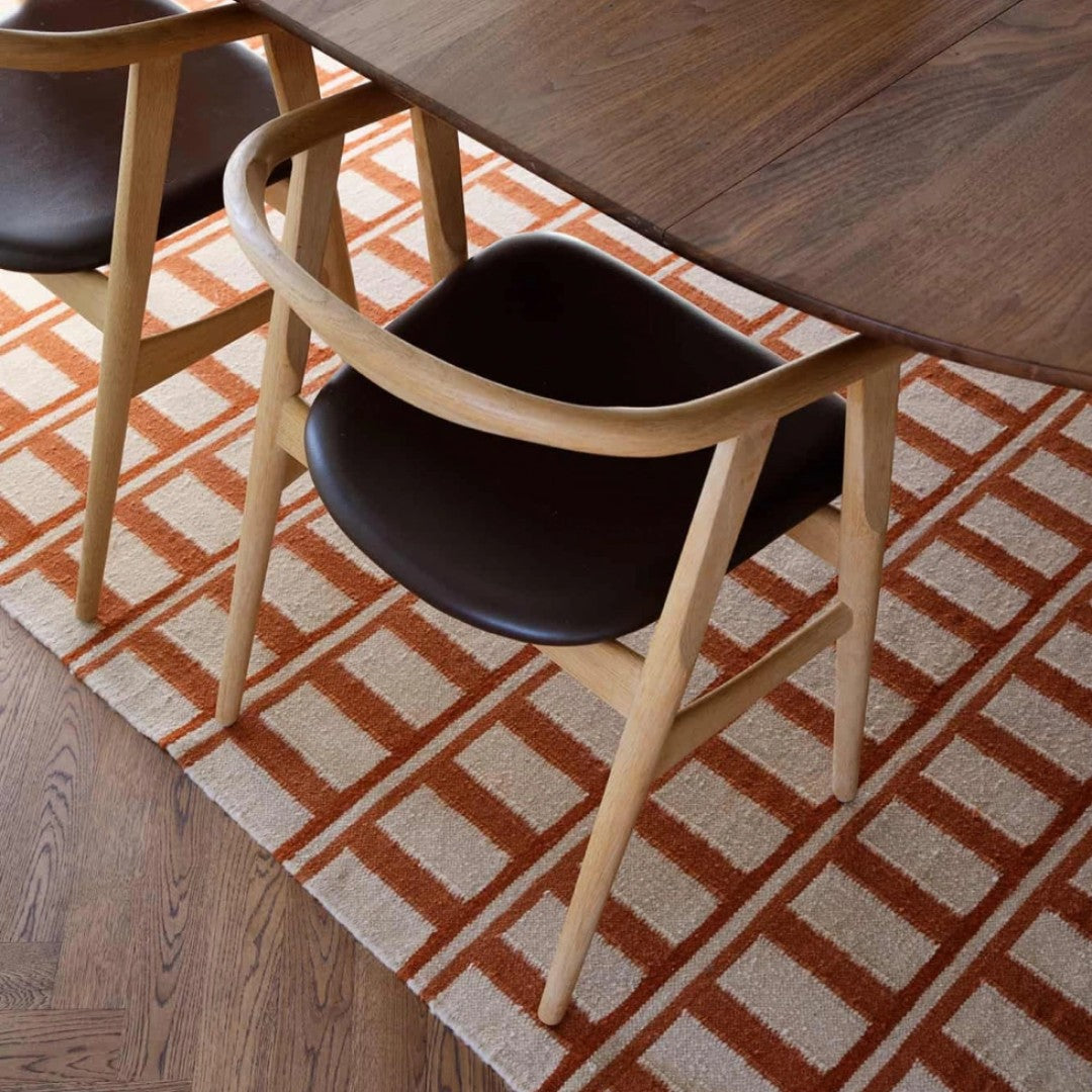 Mysore Rug in Apricot & Beige