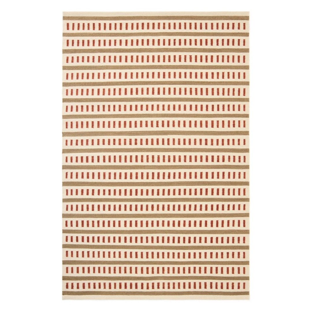 Ladakh Rug in Rust & Beige