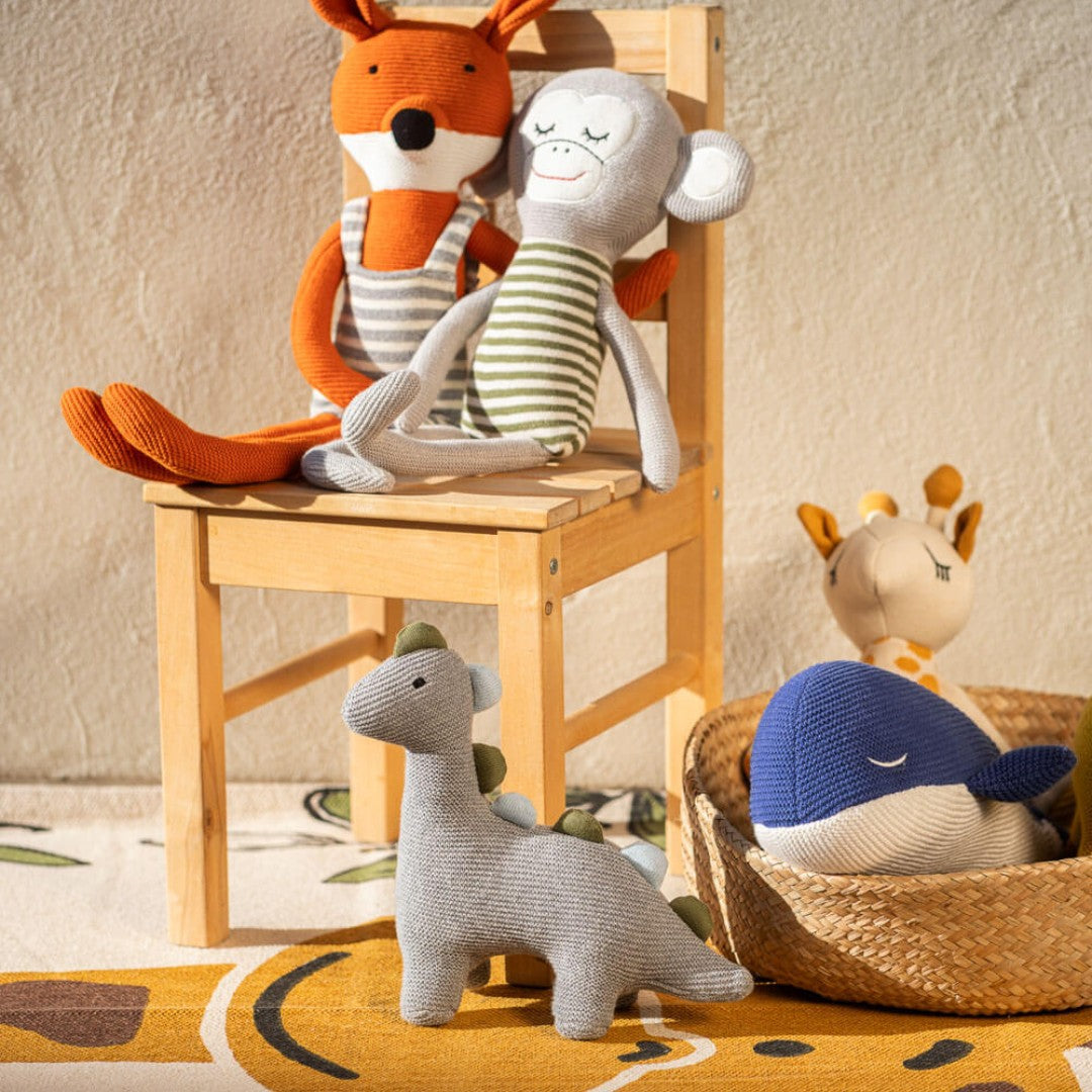 Grey Dino Cuddle Toy