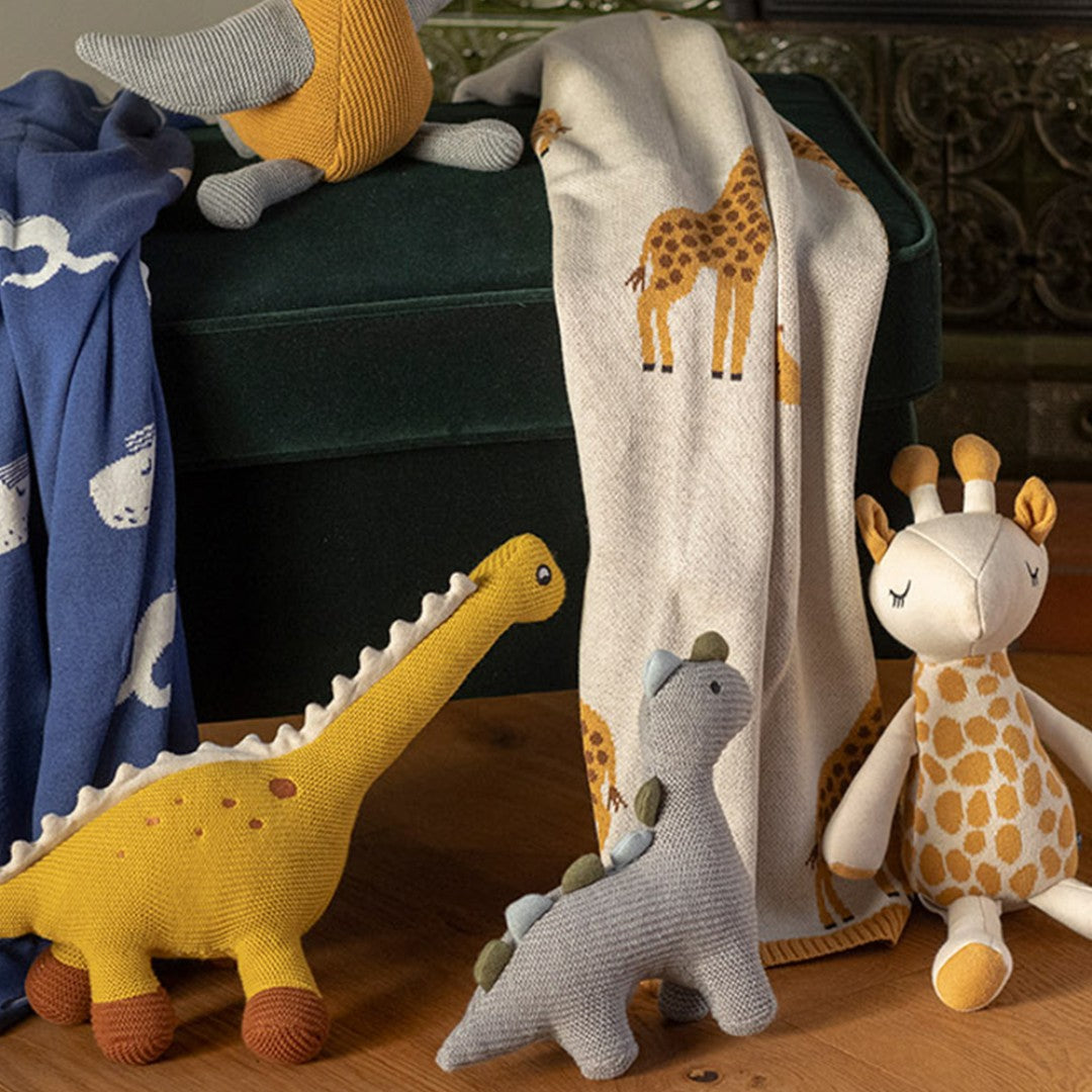 Grey Dino Cuddle Toy