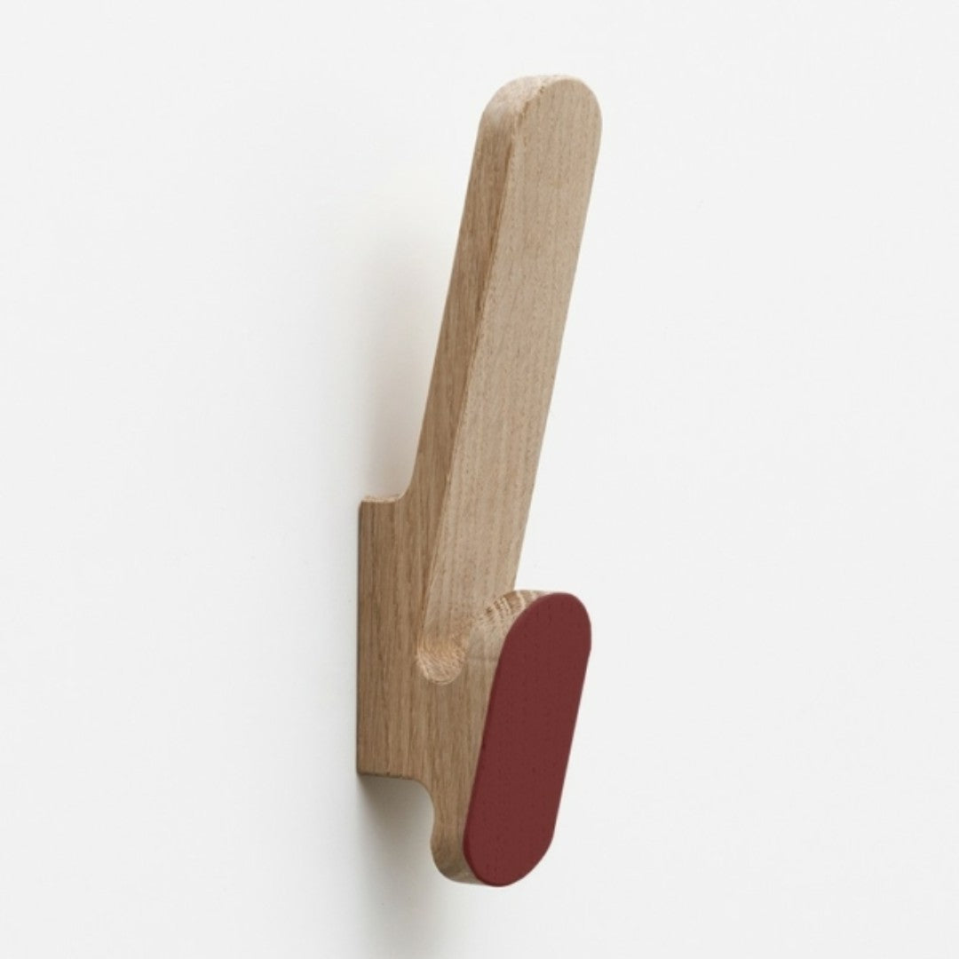 Red Geometrical Coat Hook