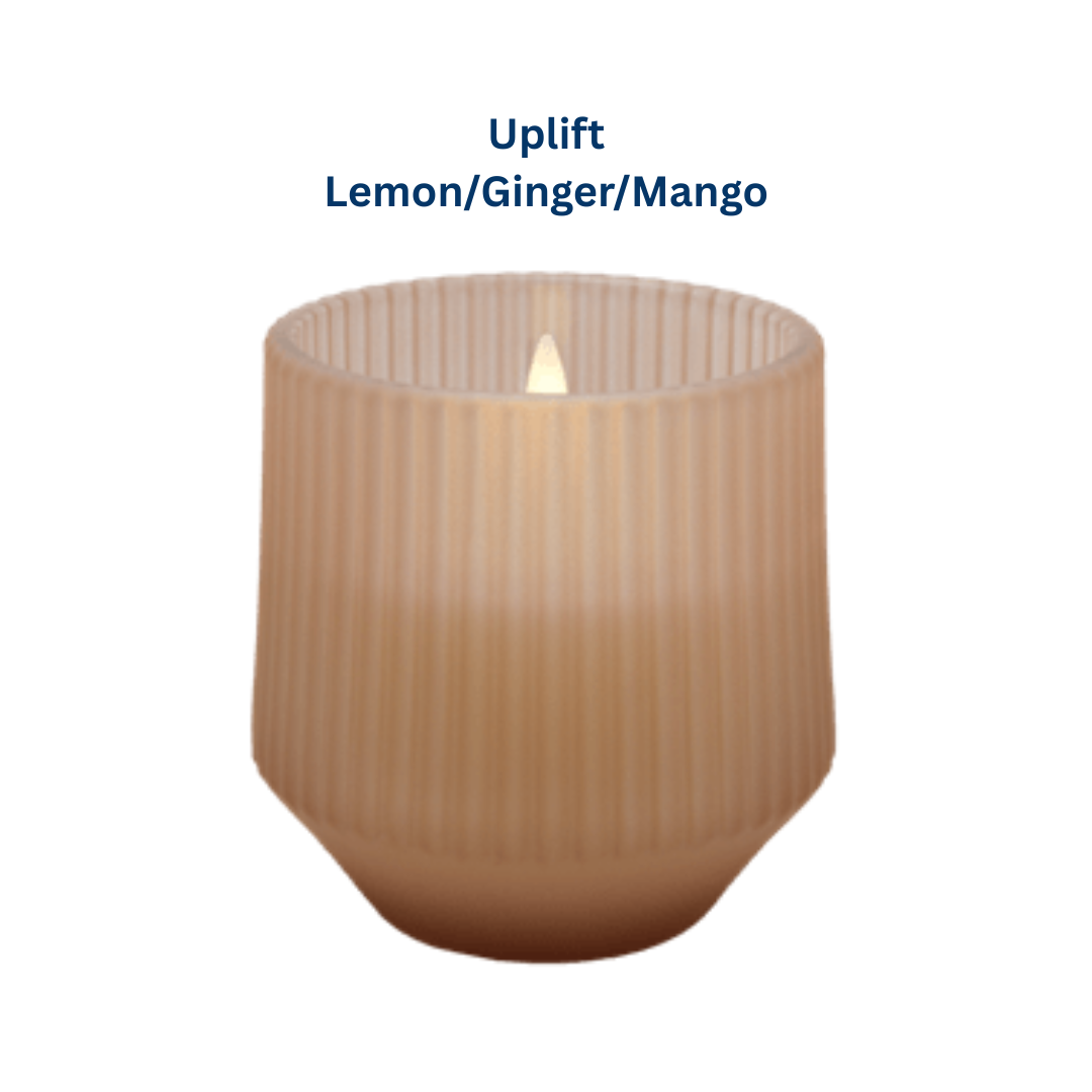LED Scented Glass Candle in 4 Scents