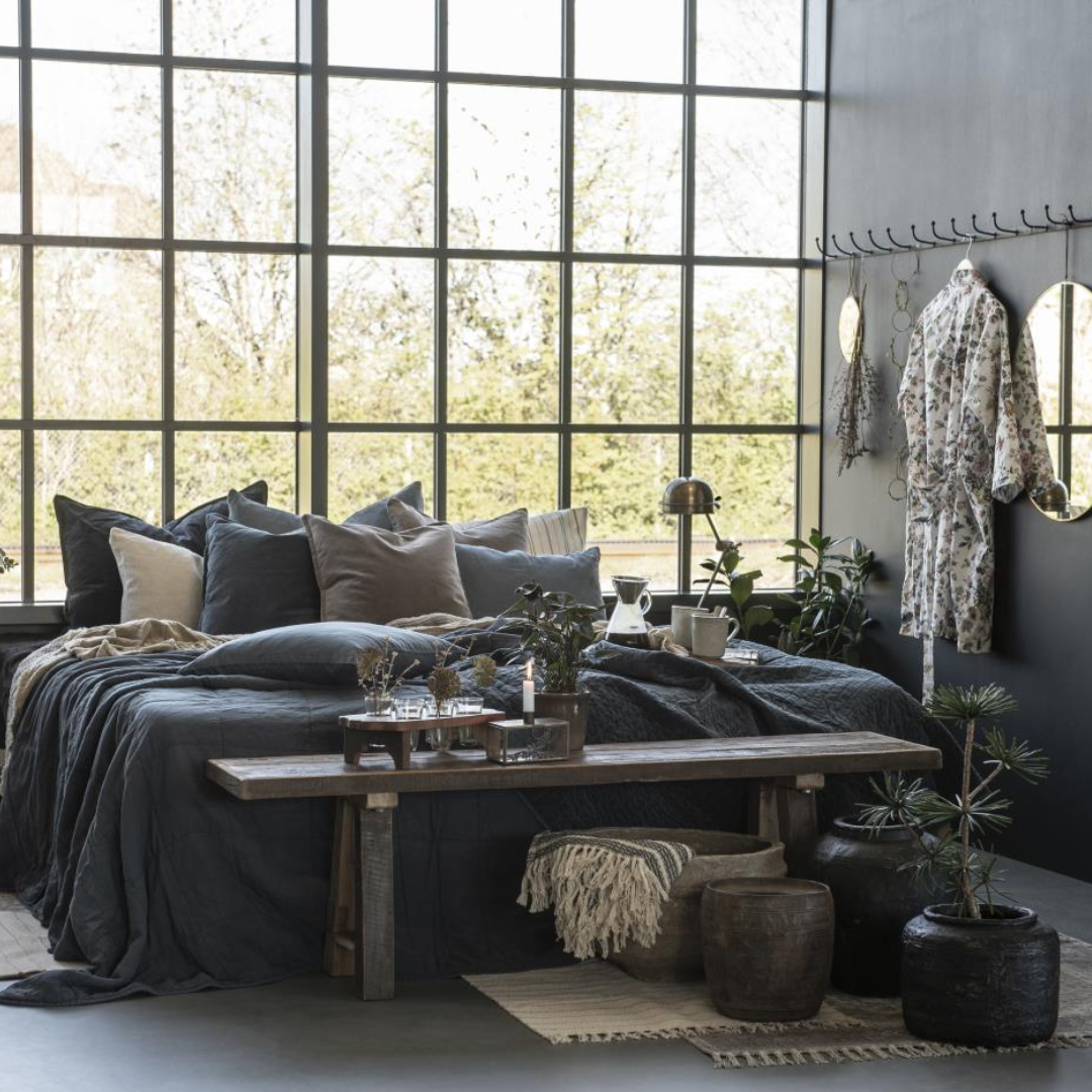 Stone Washed Linen Cushion 50 x 50cm in 10 colours