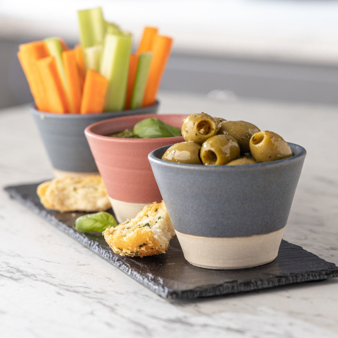 Ceramic Dip Bowl in Grey