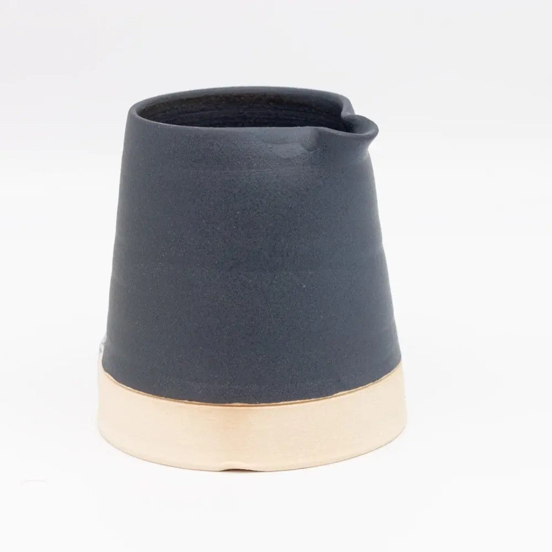 Ceramic Large Creamer in Charcoal