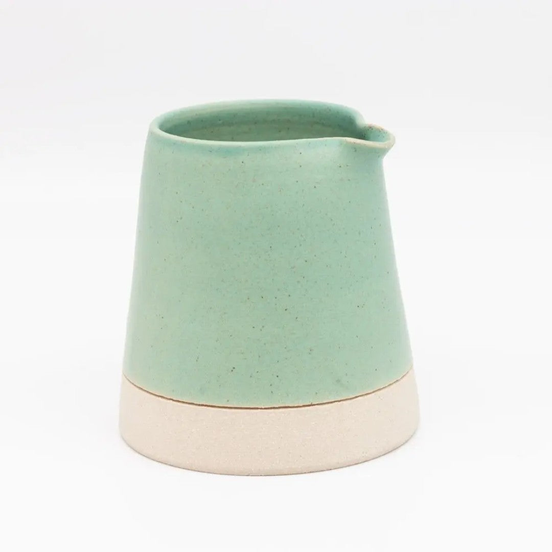Ceramic Large Creamer in Green