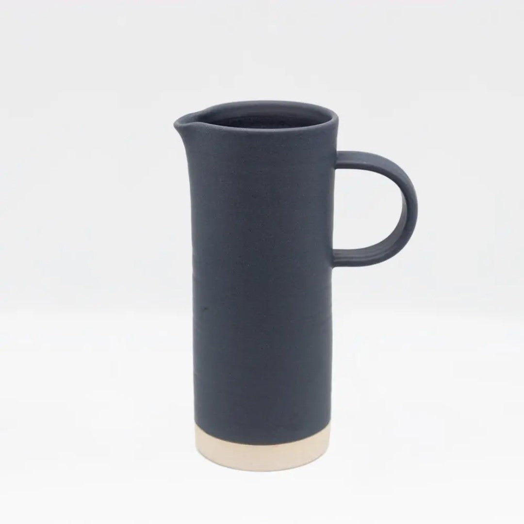 Ceramic Medium Straight Jug in Charcoal
