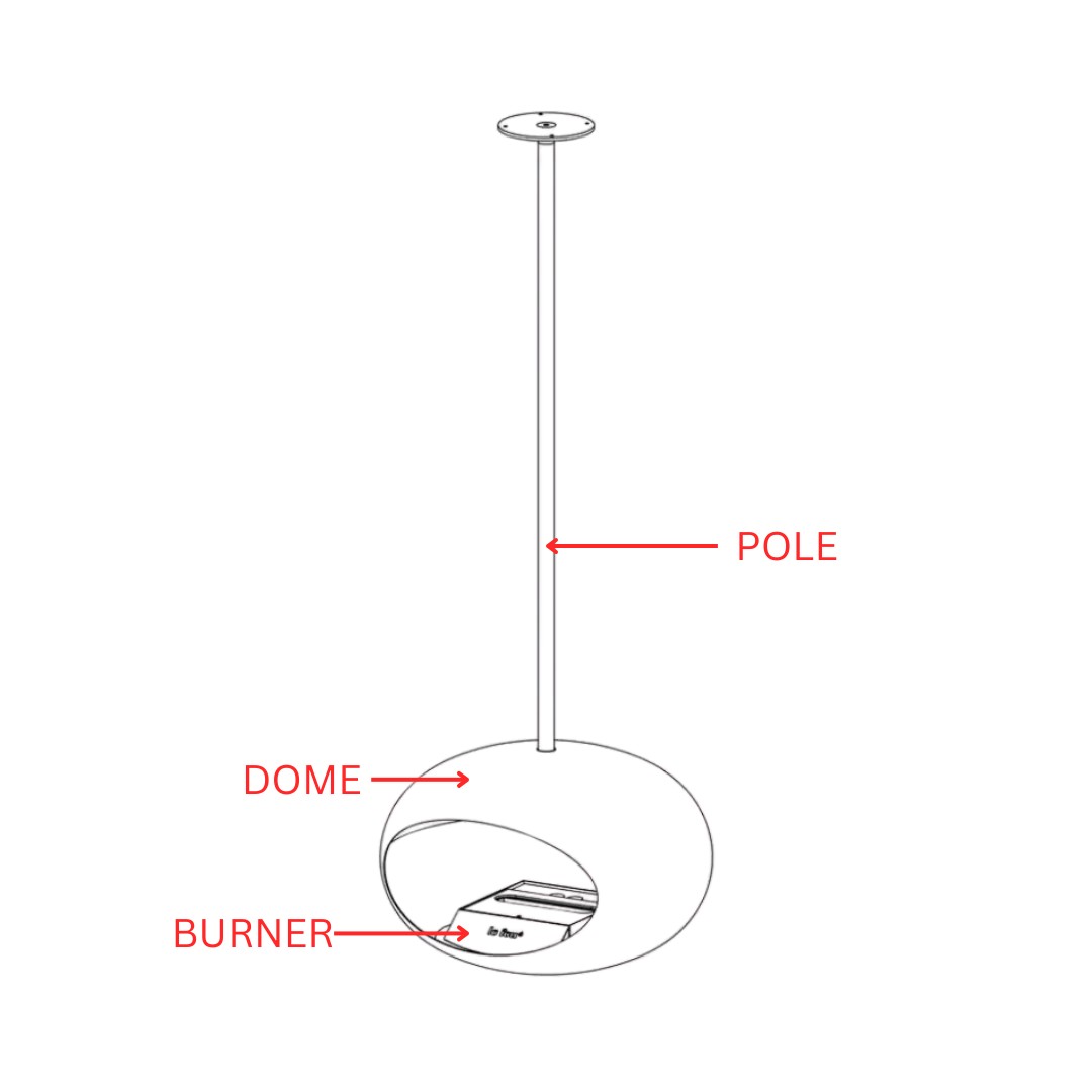 Black Sky with Steel Burner - 4 Pole Lengths