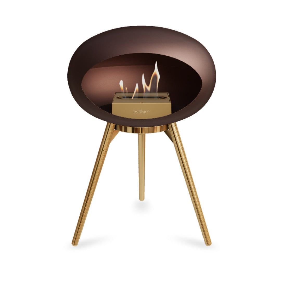 Mocca Tripod Low Rosegold Legs & Burner