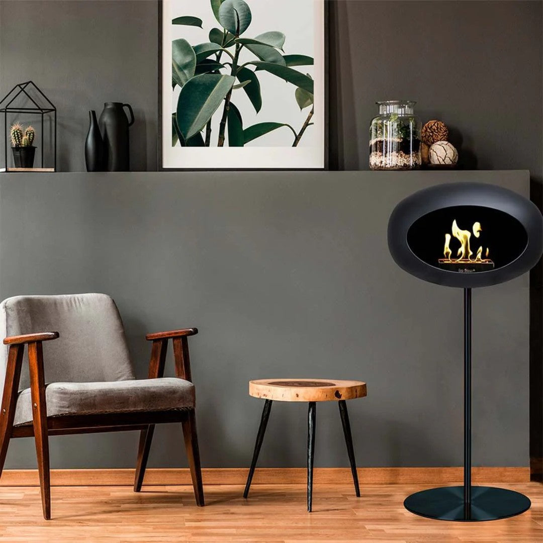 All Black One Leg High with Steel Burner - Two Pole Sizes