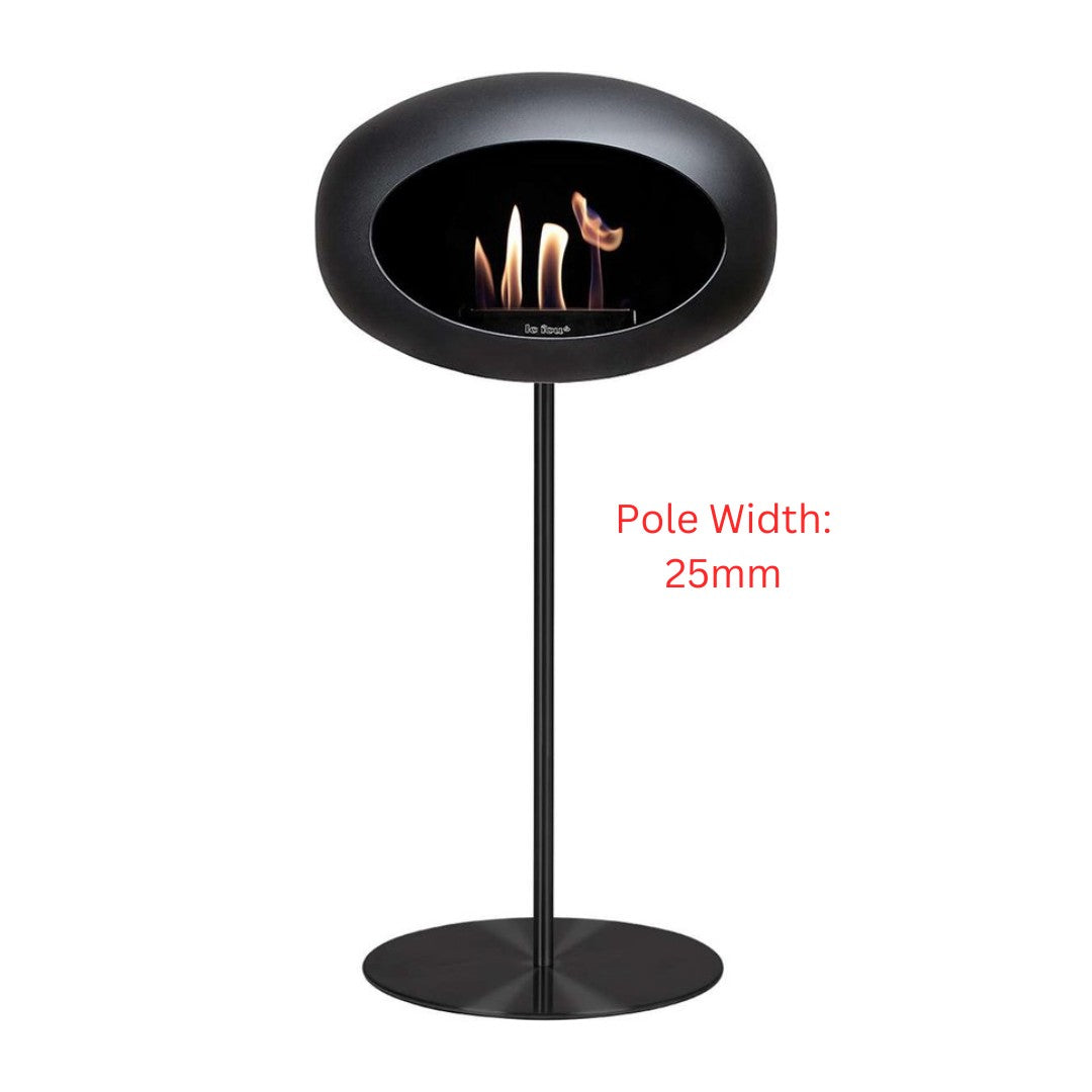 All Black One Leg High with Steel Burner - Two Pole Sizes