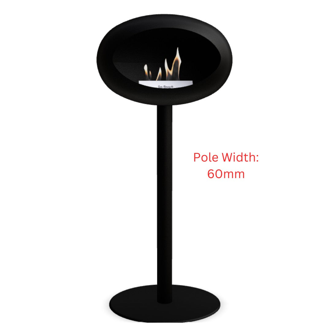 All Black One Leg High with Steel Burner - Two Pole Sizes