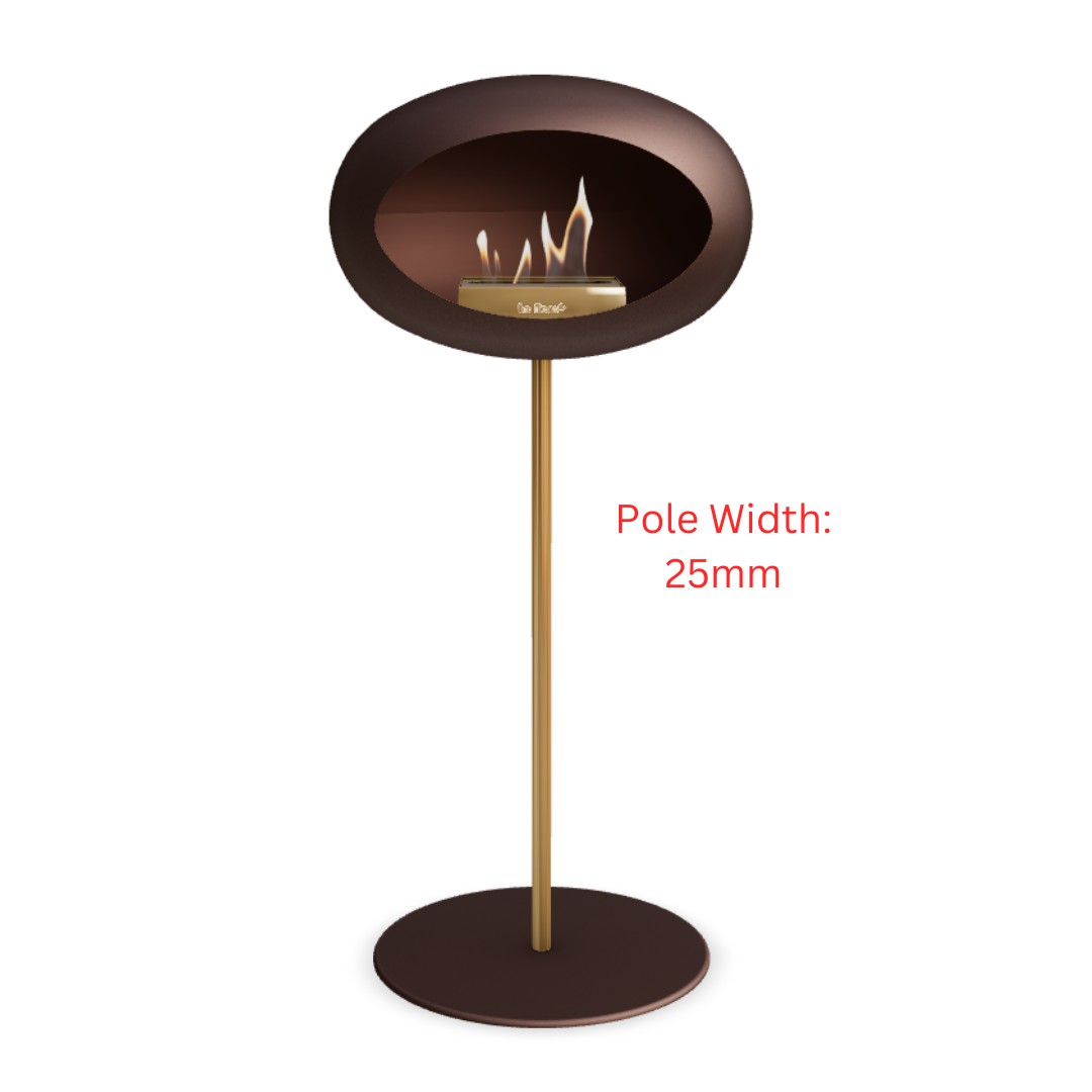 All Black One Leg High with Steel Burner - Two Pole Sizes