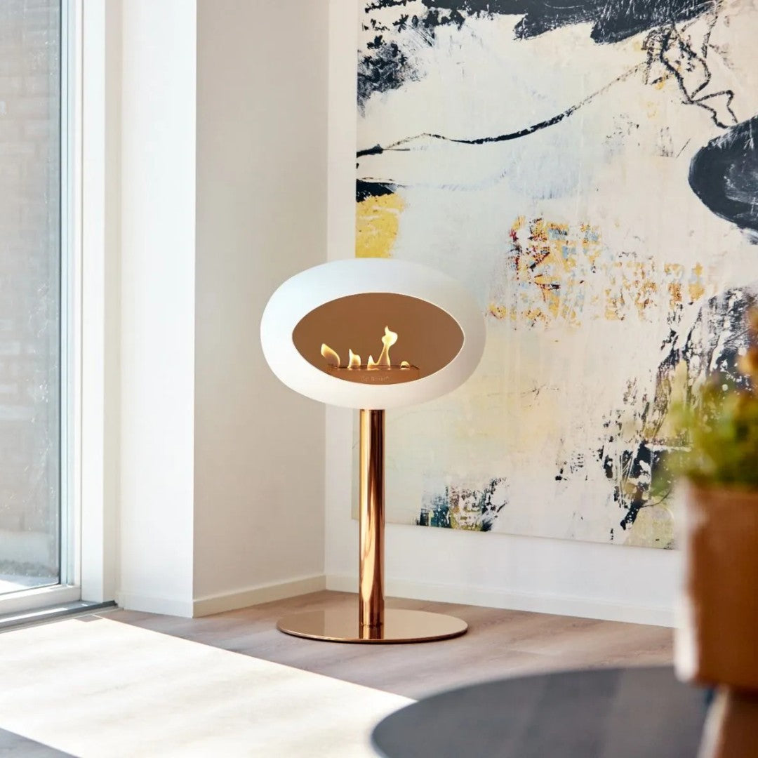 White & Rosegold Ground Low - Two Pole Sizes