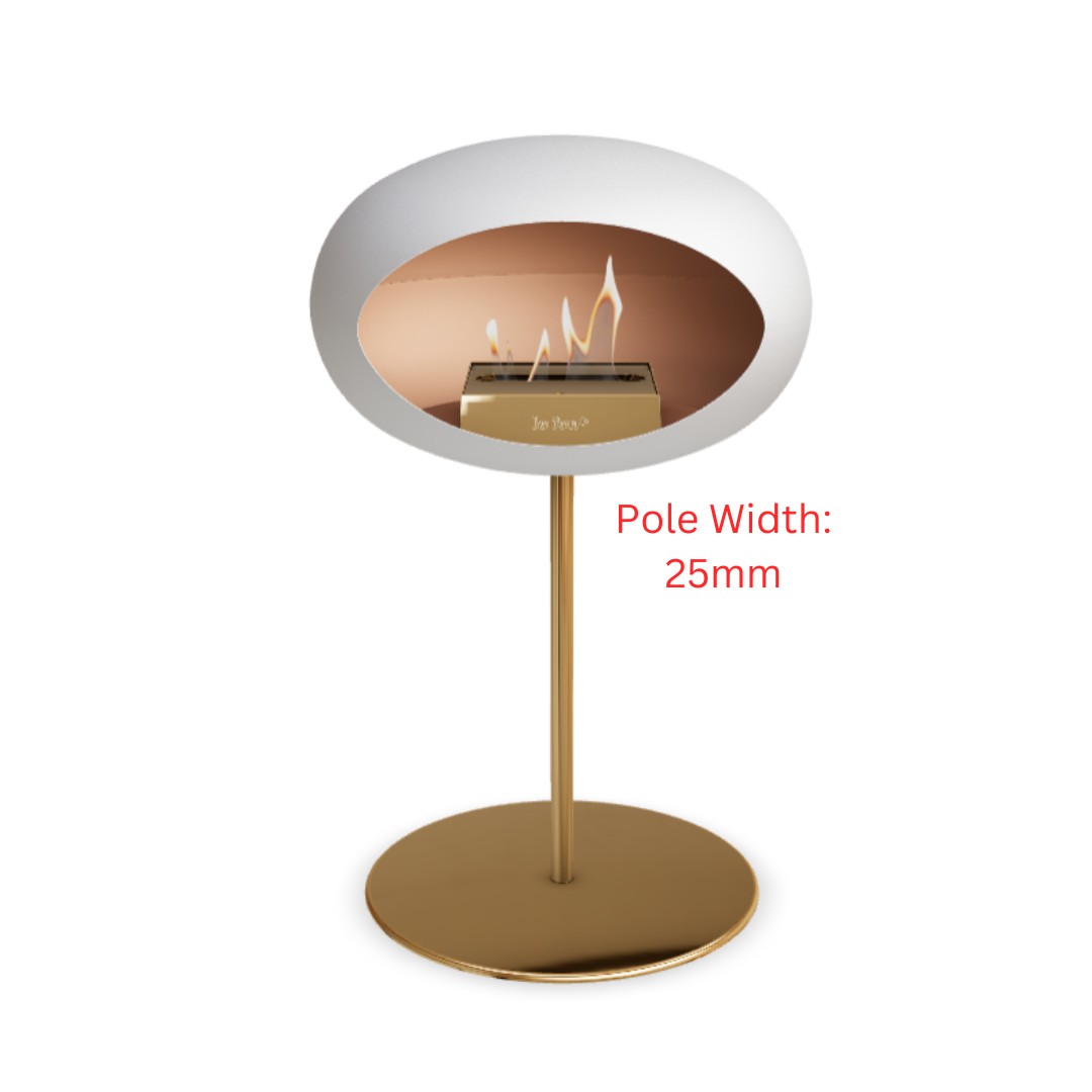 White & Rosegold Ground Low - Two Pole Sizes