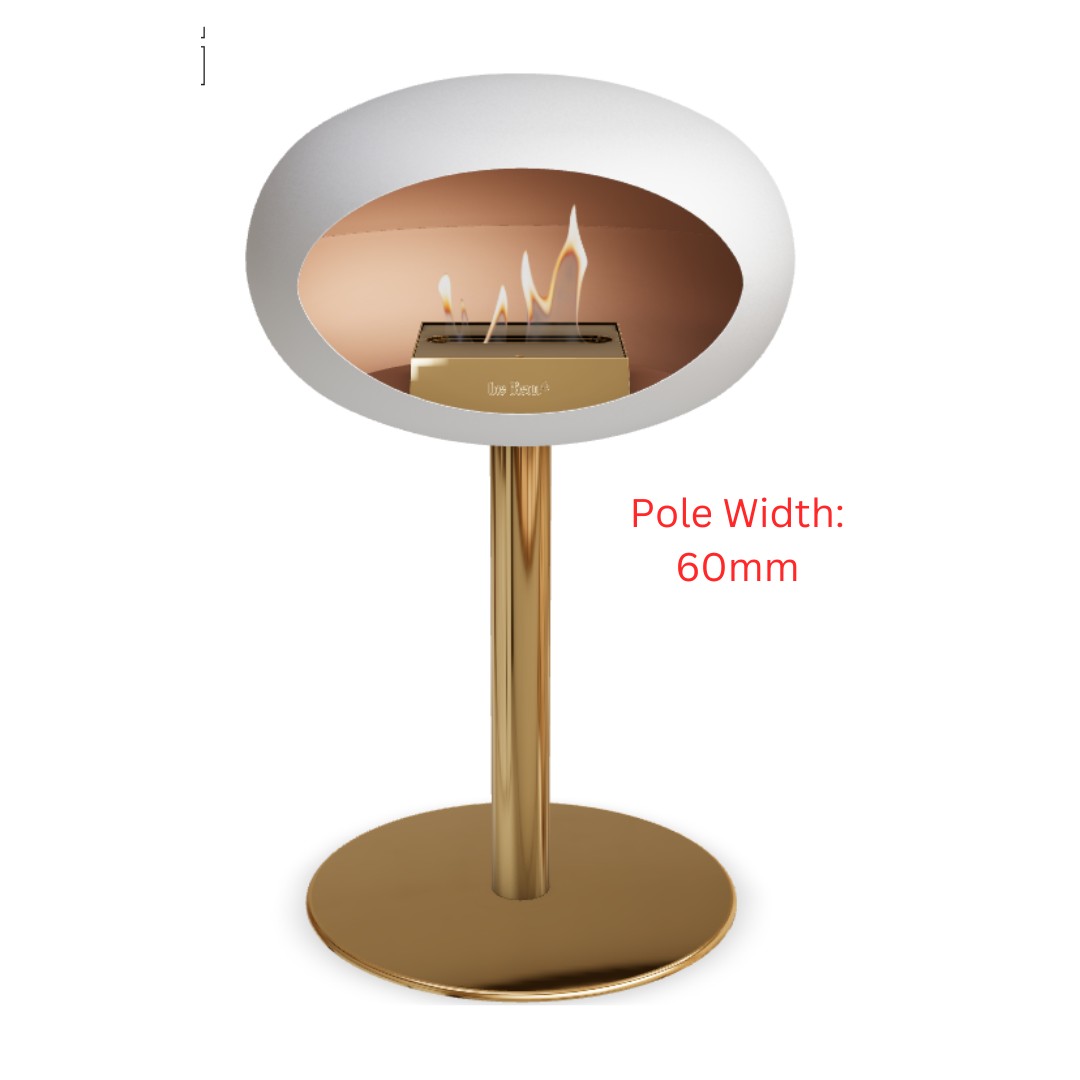 White & Rosegold Ground Low - Two Pole Sizes
