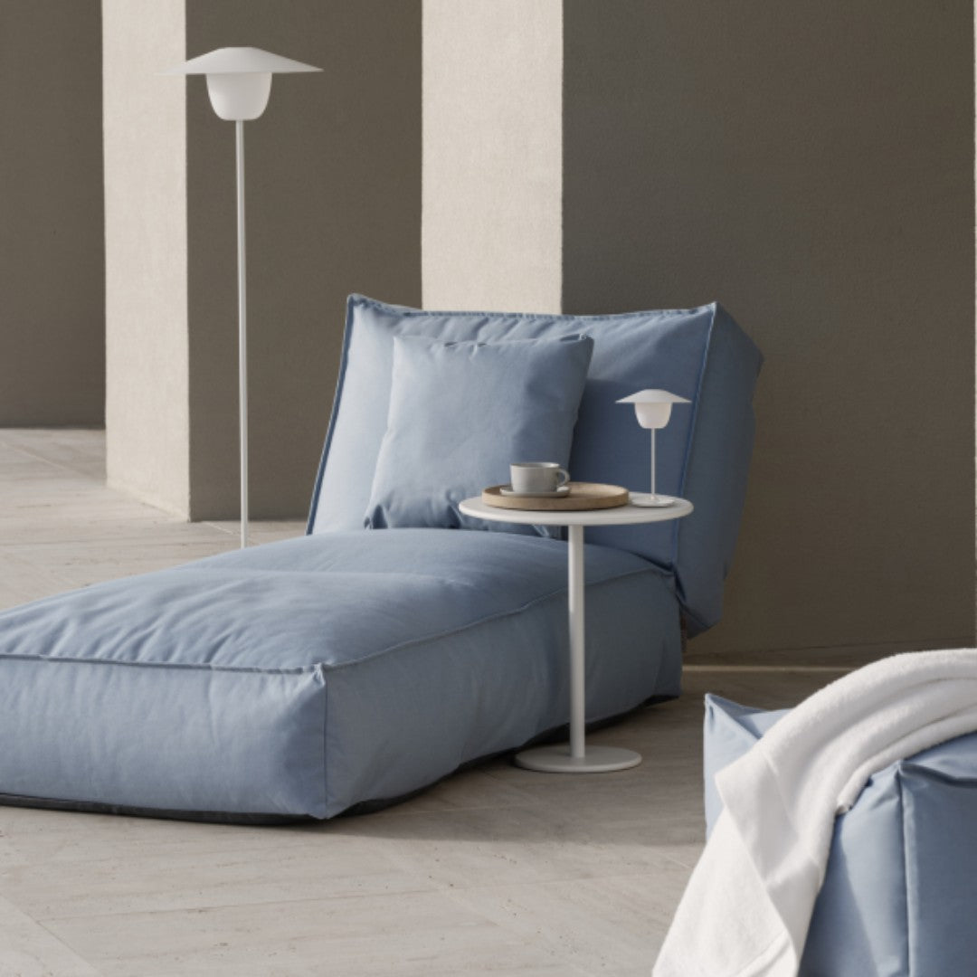 Outdoor Side Table in Silk Gray