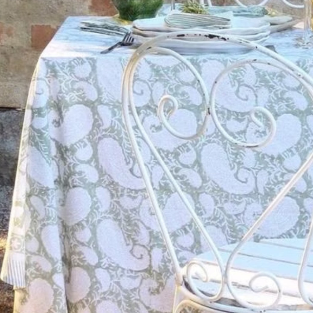 Big Paisley Tablecloth 170 x 270cm in 8 colours