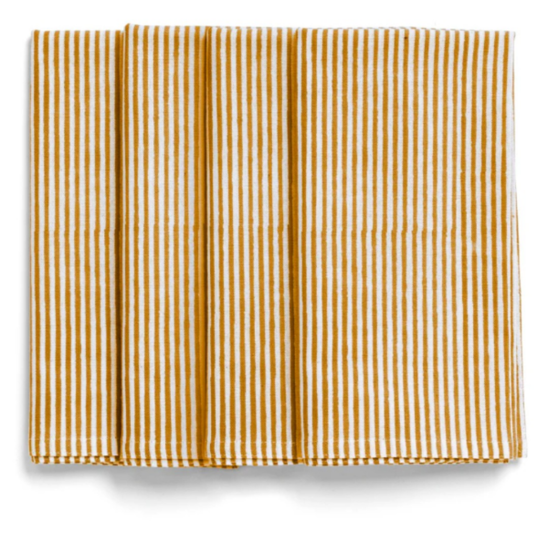 Stripe Napkin Set of 4 in 14 colours