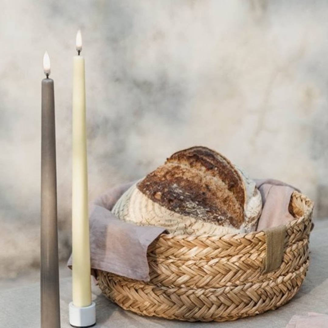Medium Smooth Slim Taper Candles 32cm in 8 Colours