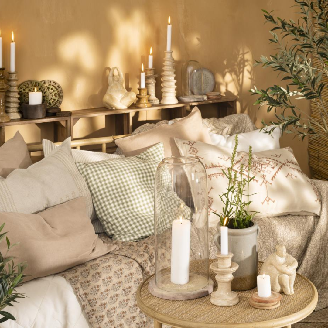 Stone Washed Linen Cushion 50 x 50cm in 10 colours