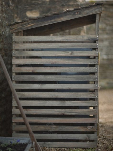 Clever slatted timber design to allow air to circulate