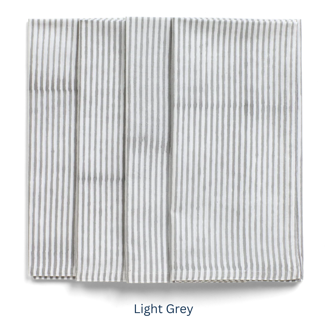 Stripe Napkin Set of 4 in 14 colours