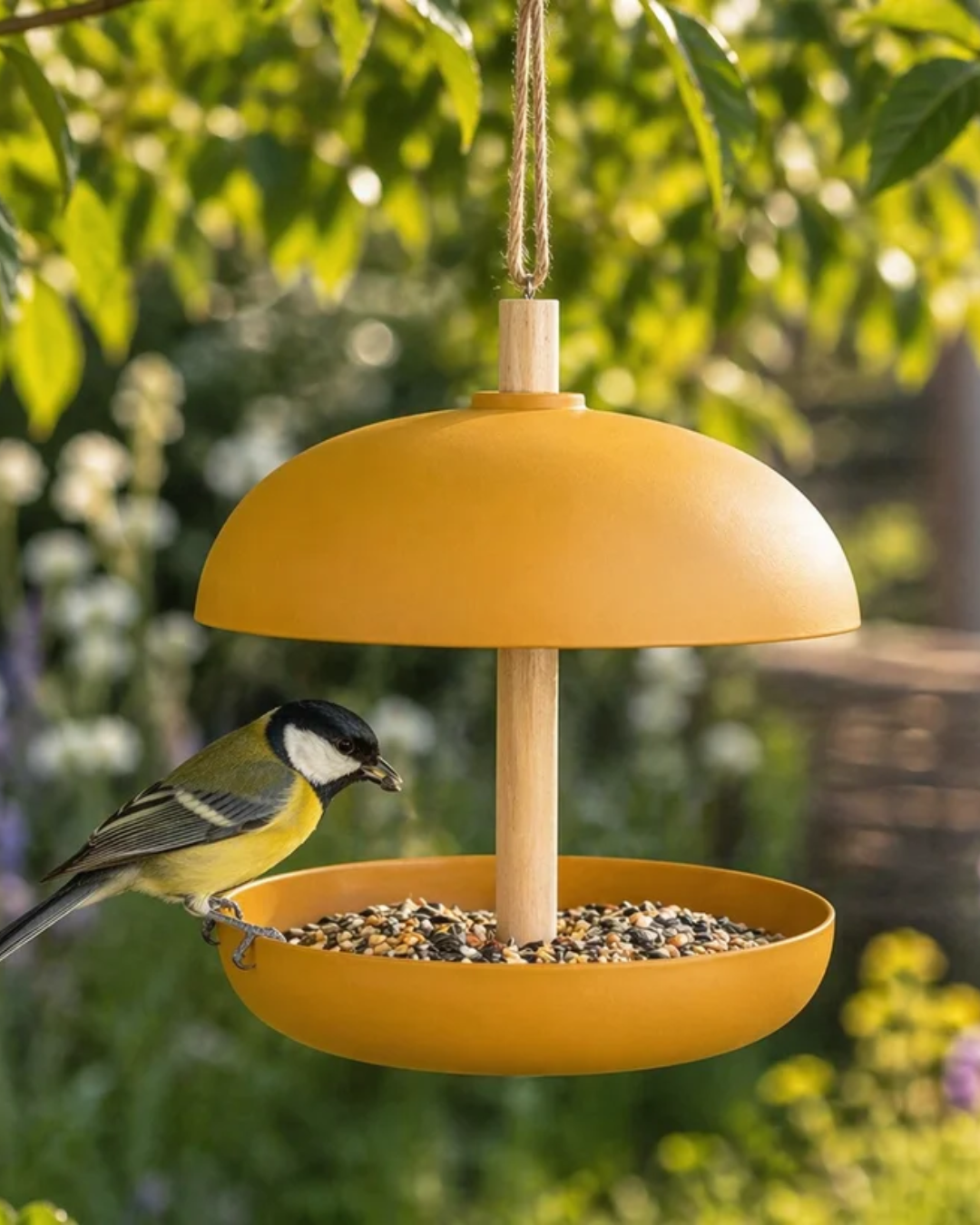 Hanging Dome Bird Feeder in 4 Colours