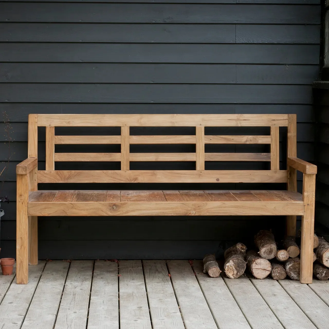 Reclaimed Teak Bench