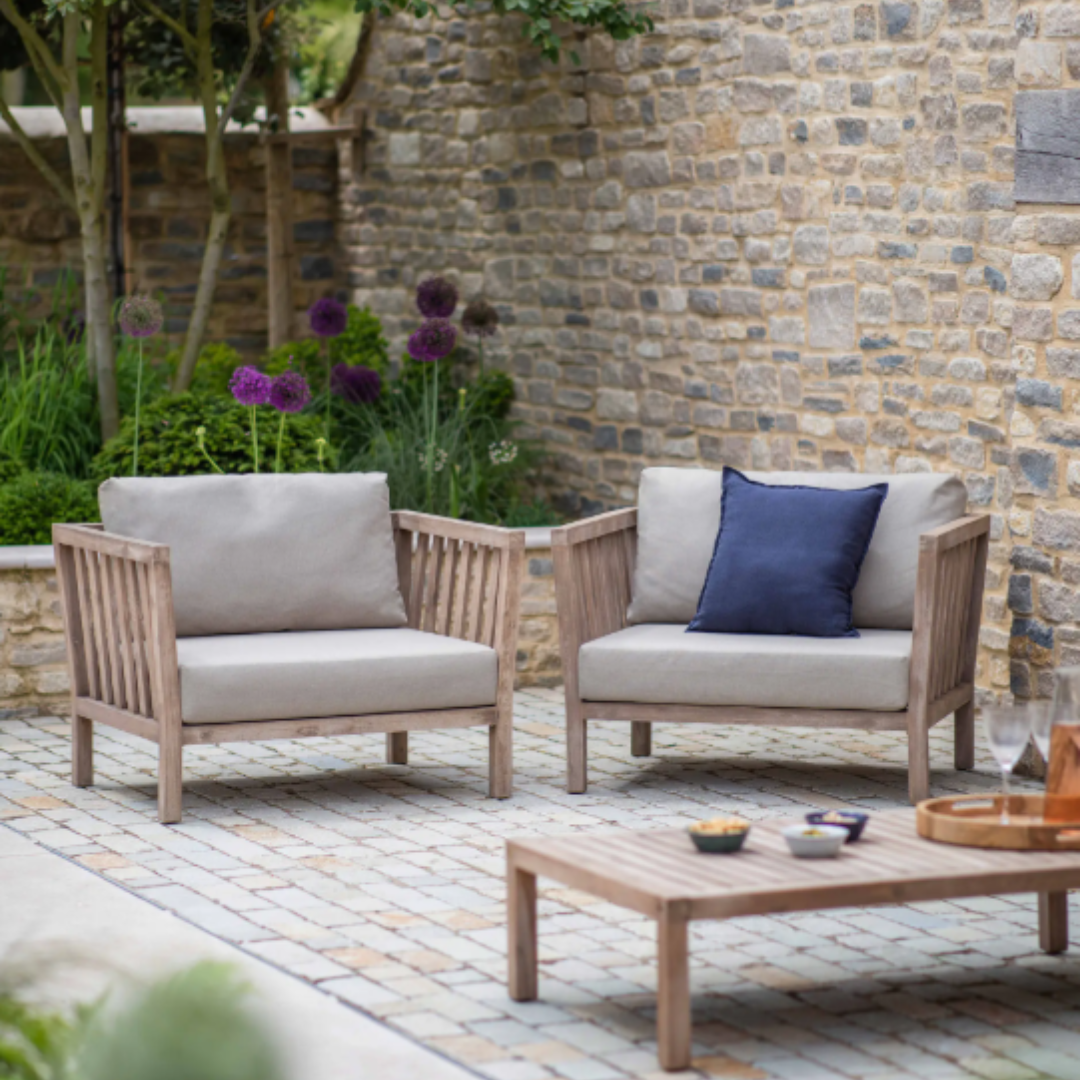 Outdoor Acacia Armchair