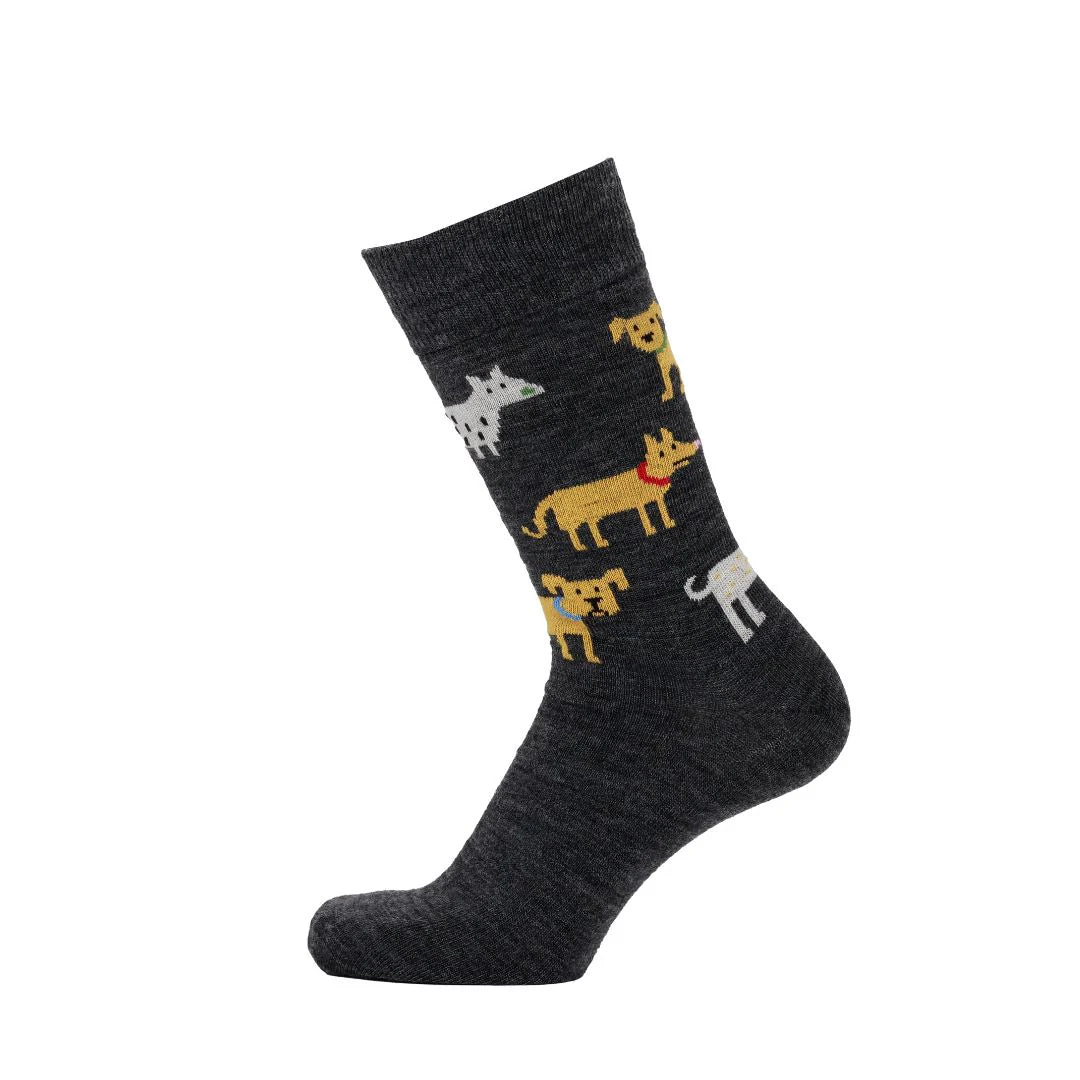 Anthracite Dog Socks in 2 Sizes