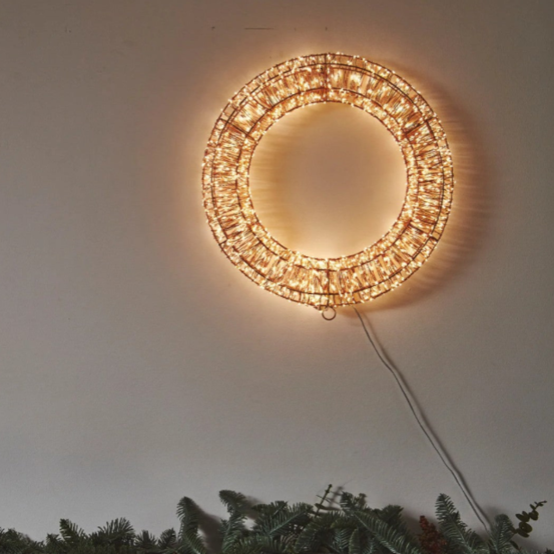 LED Copper Wreath in 2 Sizes