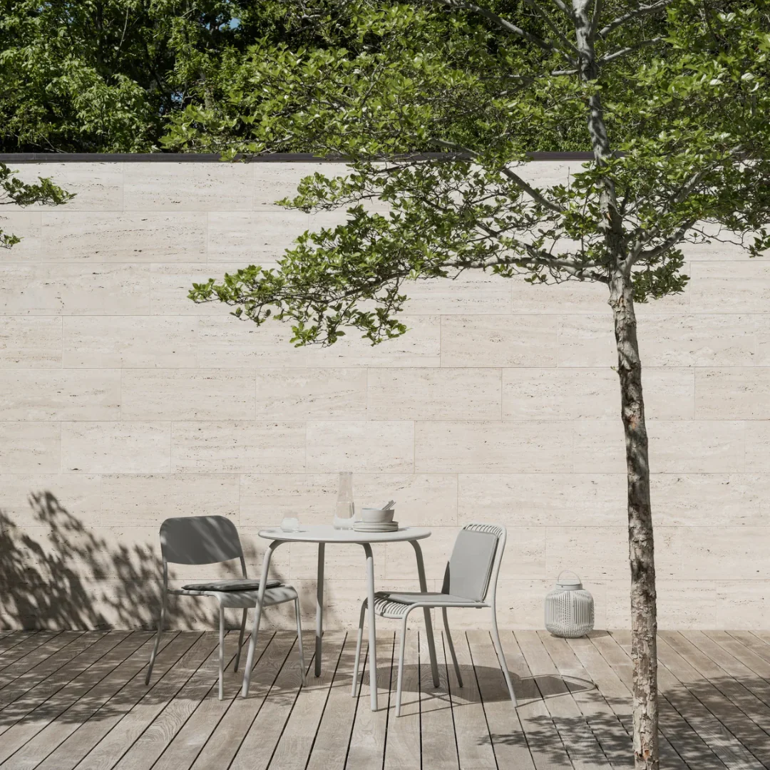 Outdoor Wire Chair Armless with Seat Rest in 2 Colours