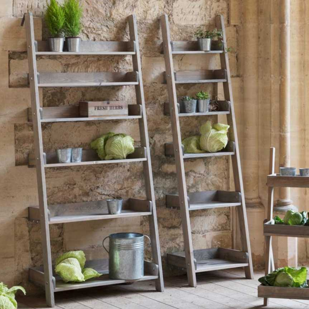 Indoor/Outdoor Shelf Ladder 6 Tier in 2 Sizes