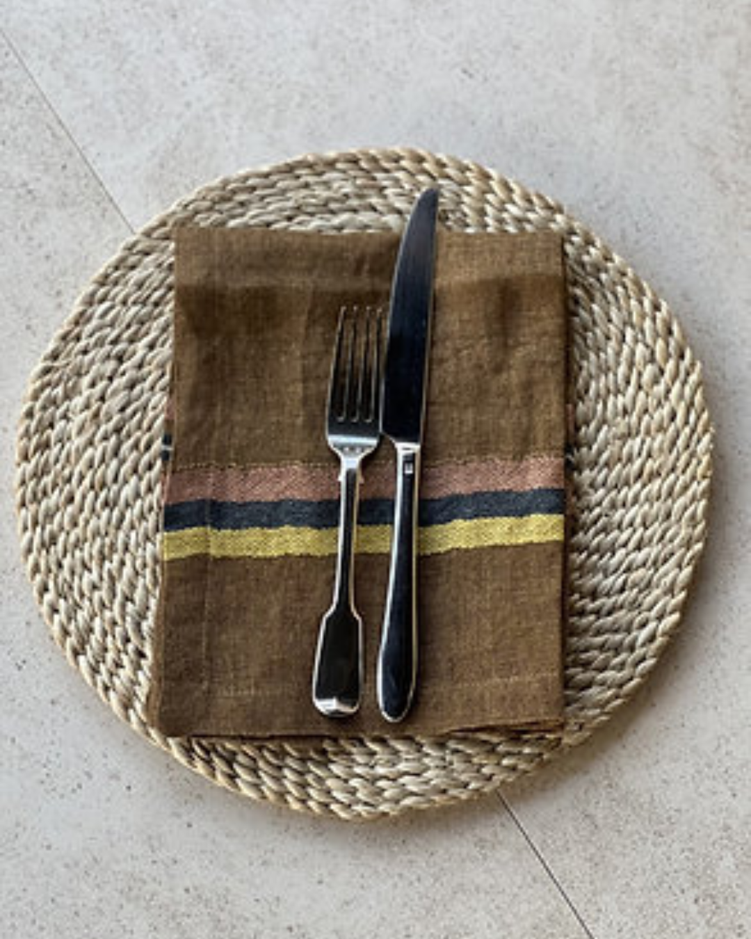 Virginia Stripe Linen Napkin 42 x 42cm