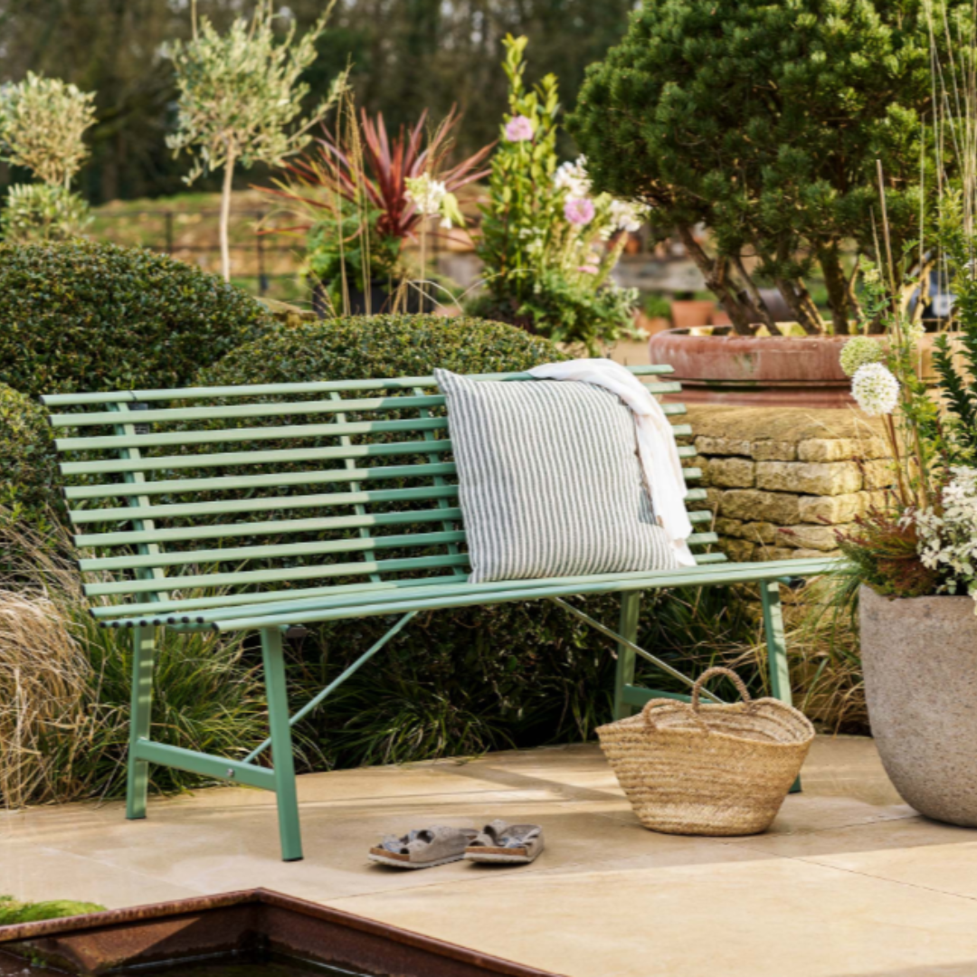 Outdoor Steel Bench - 3 colours