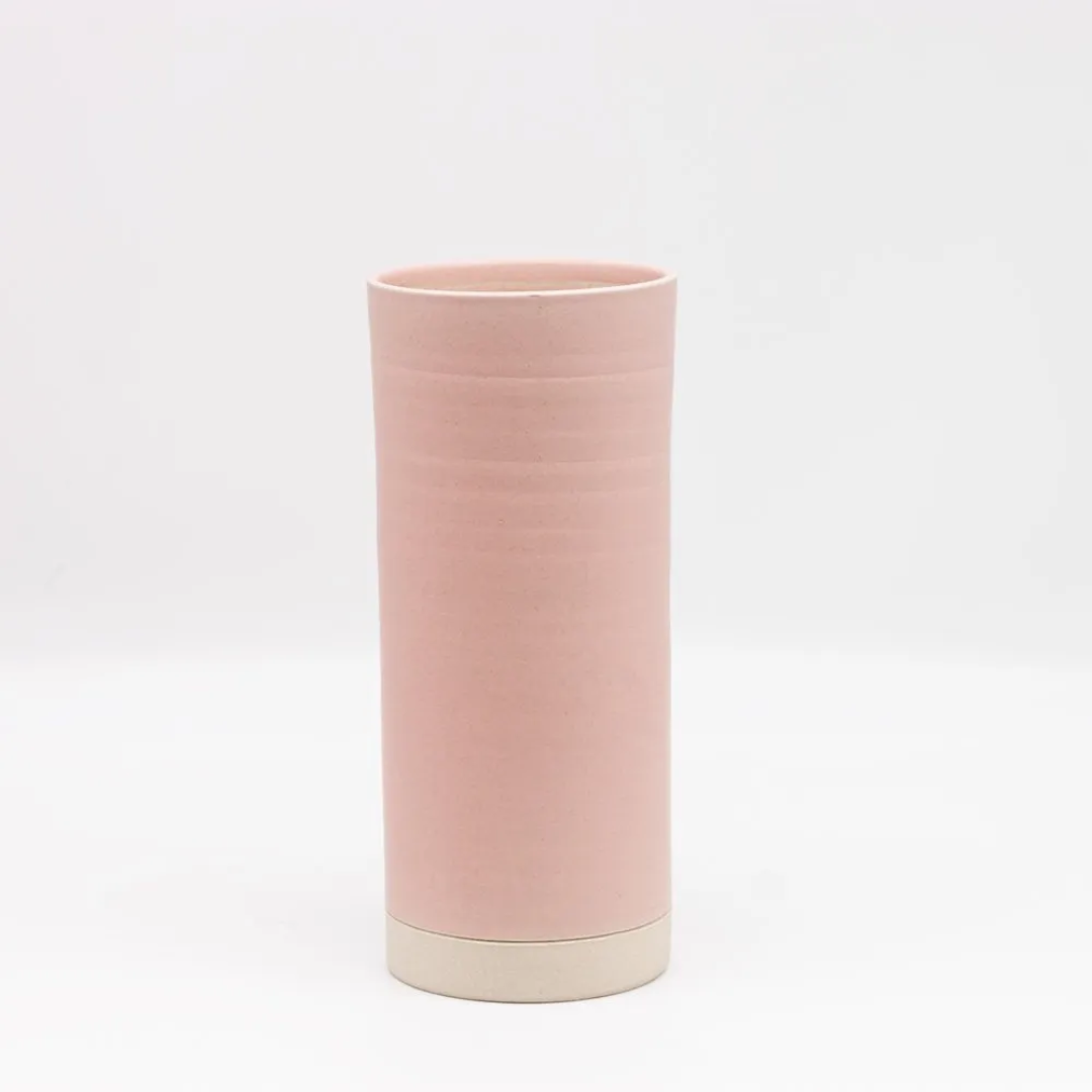 Ceramic Medium Straight Vase in 5 Colours